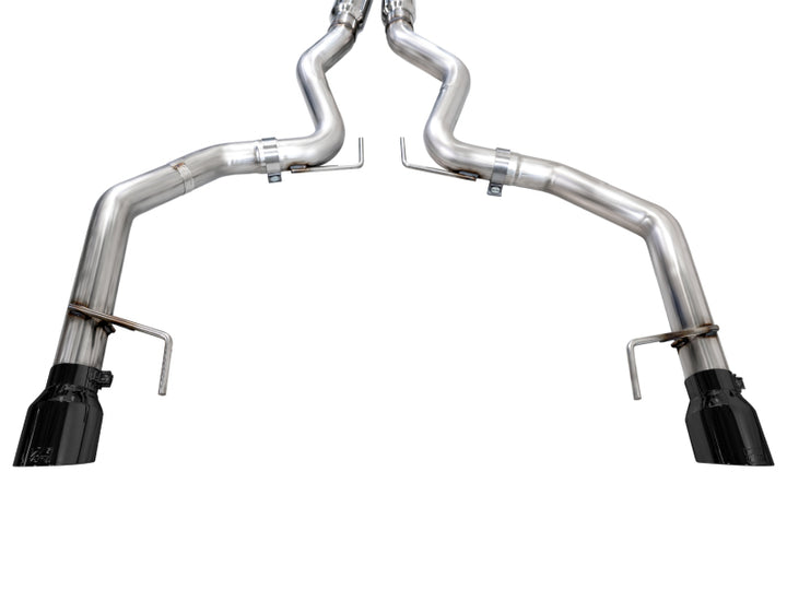AWE 2024 Ford Mustang GT Fastback S650 RWD Track Edition Cat-Back Exhaust w/ Dual Diamond Black Tips