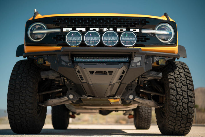 DV8 Offroad 21-25 Ford Bronco Tube Serries Front Bumper - Black Powdercoat