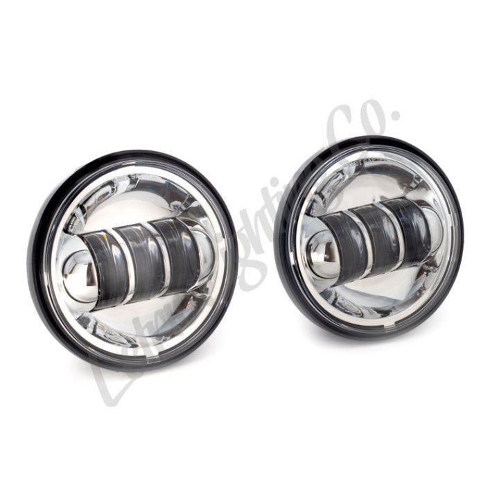 Letric Lighting 4.5in LED Passing Lamps Chrome