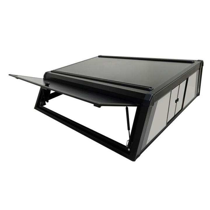 Westin EXP Truck Cap w/Sld Glass COMPLETE KIT Box AS+BS (23-25 Ford F-250/350 CC 6.8ft Bed) - Black
