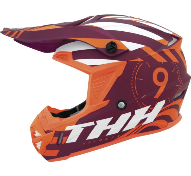 THH Helmets T730X Twister Purple/Orange Youth - Medium