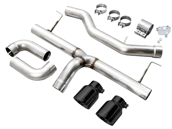 AWE Tuning 19-23 BMW 330i / 21-23 BMW 430i Base G2X Track Edition Axle-Back Exhaust - Diamond Black