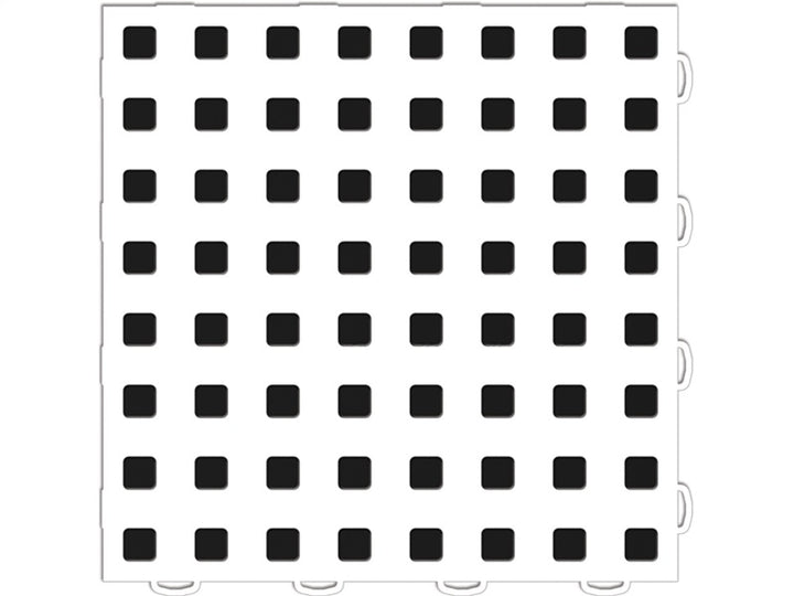 WeatherTech TechFloor - 3in X 12in Tiles(Left Loop) - White/Black **Order in Qtys of 10