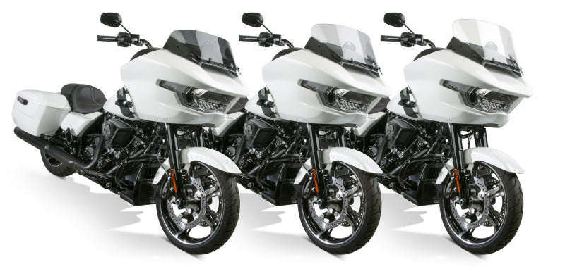 National Cycle 24+ Harley-Davidson FLT/ 23 FLT CVO V-Stream Quantum Plus Mid Windshield- LT. Tint