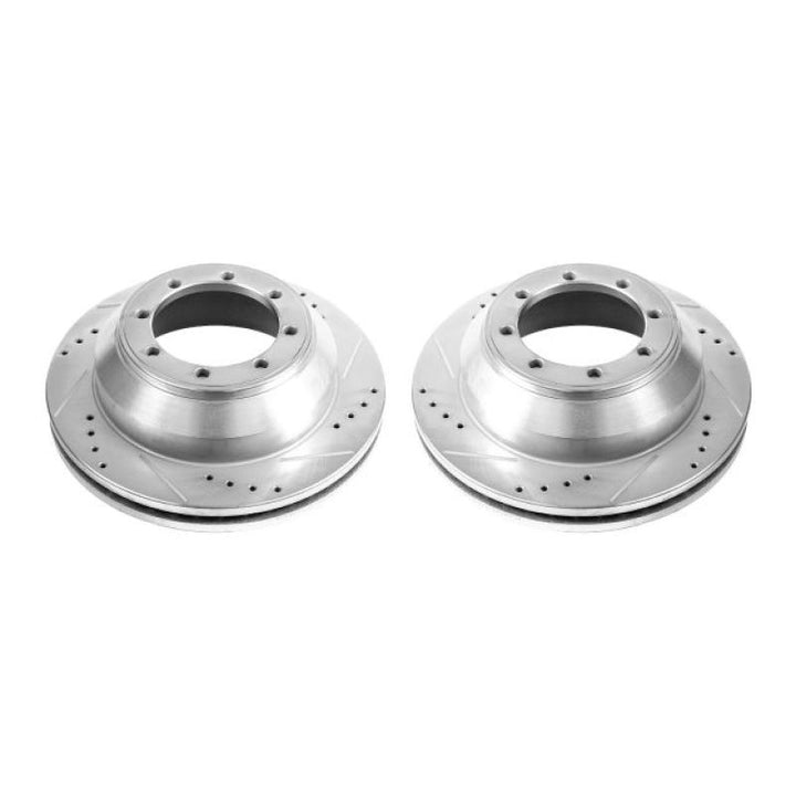 Power Stop 17-18 Ford E-450 Super Duty Rear Drilled & Slotted Rotor - Pair