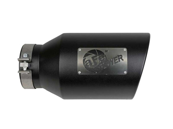 aFe Power Universal 5in Inlet 8in Outlet MACH Force-XP Clamp-On Exhaust Tip - Black