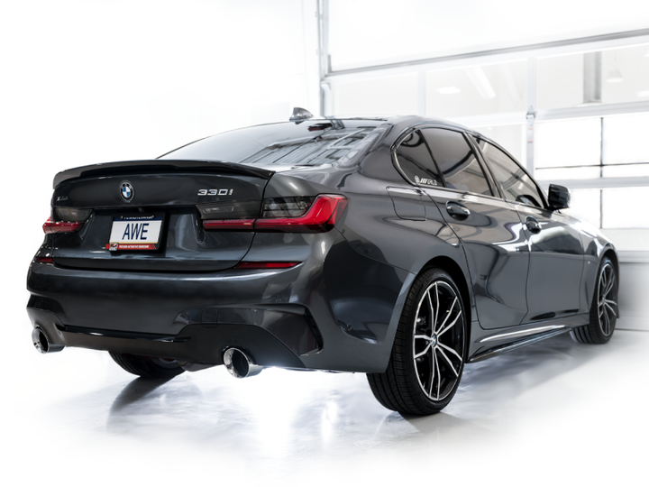 AWE Tuning 19-23 BMW 330i / 21-23 BMW 430i Base G2X Touring Axle-Back Exhaust - Chrome Silver