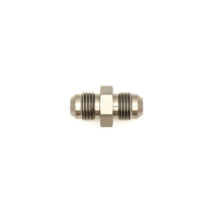 DeatschWerks 6AN Male Flare to 6AN Male Flare Coupler - Anodized Matte Black
