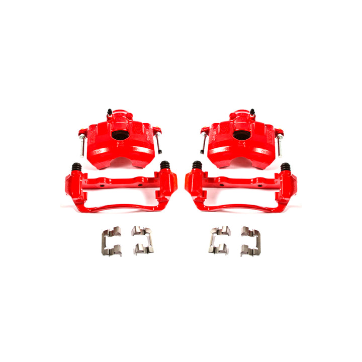 Power Stop 08-11 Ford Focus Front Red Calipers w/Brackets - Pair