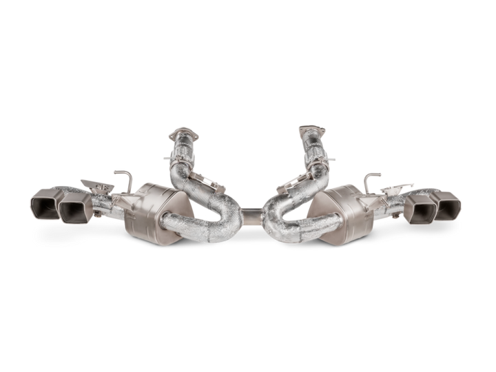 Akrapovic 2020 Chevrolet Corvette Stingray (C8) OPF/GPF Slip-On Line (Titanium) w/ Titanium Tips