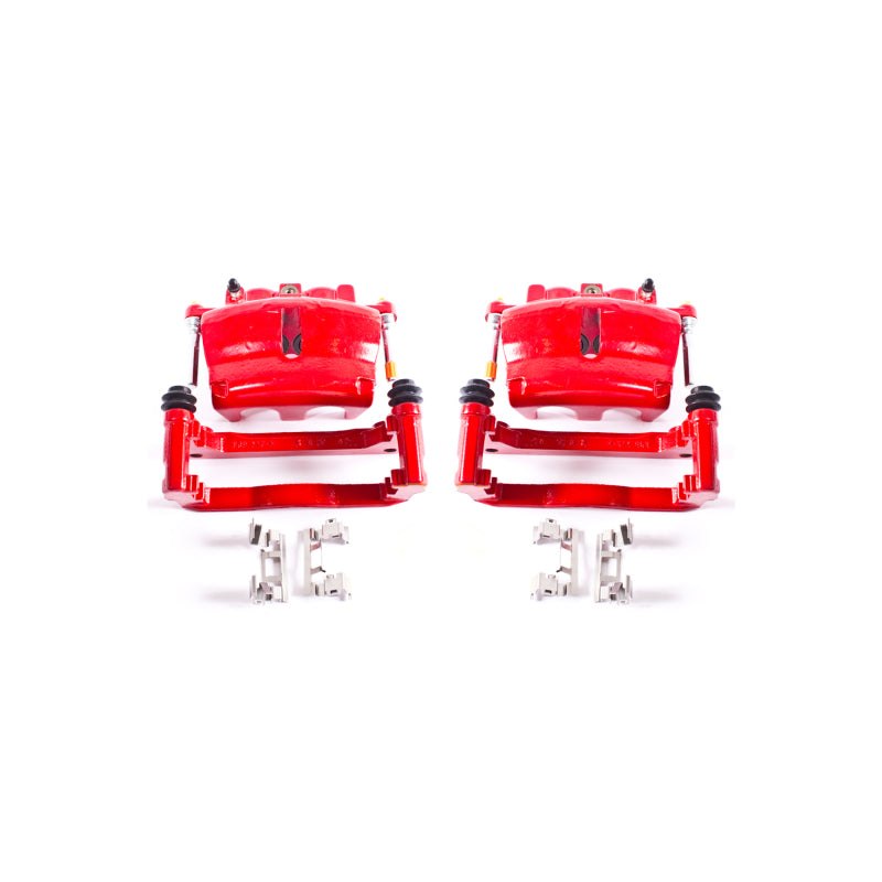 Power Stop 08-16 Buick Enclave Front Red Calipers w/Brackets - Pair