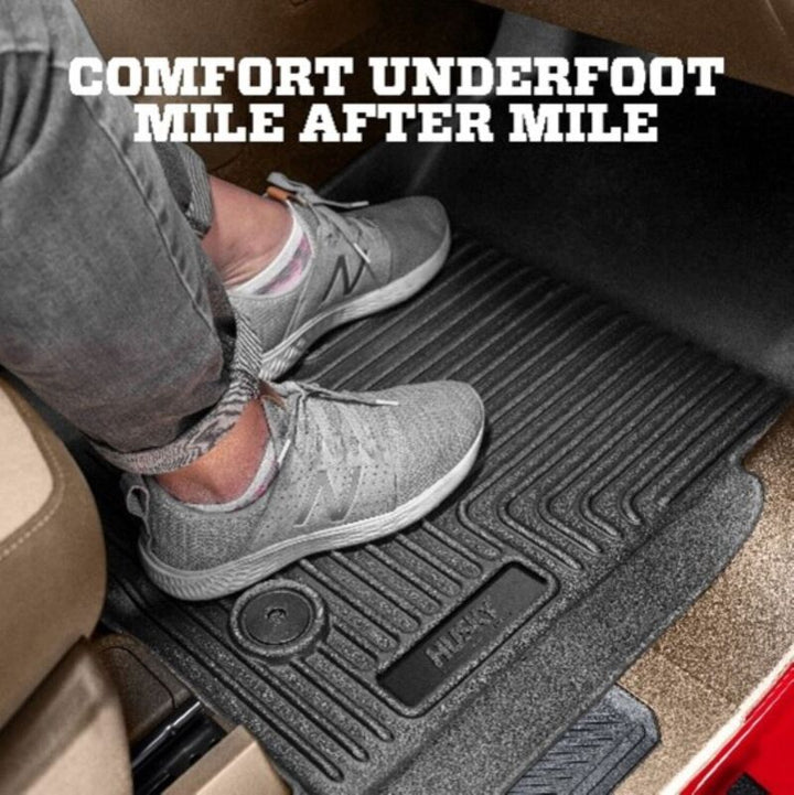 Husky Liners 2019+ Ford Ranger SuperCrew Cab WeatherBeater Black Front & 2nd Seat Floor Liners