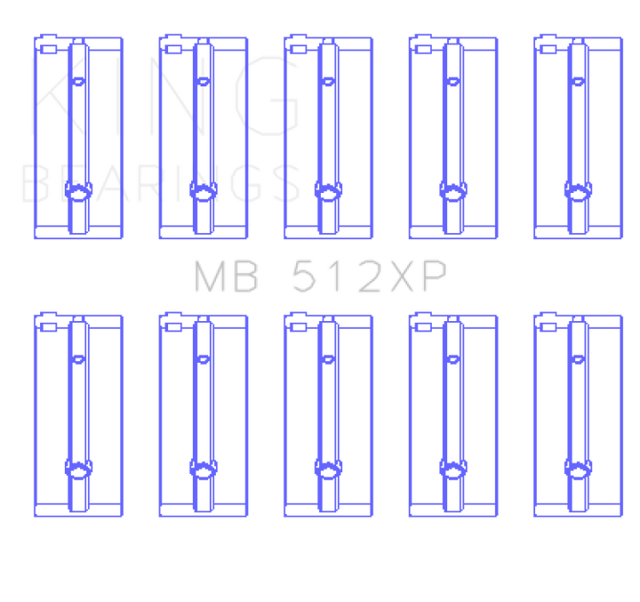 King Engine Bearings Ford Bda (Size STDX) Main Bearing Set