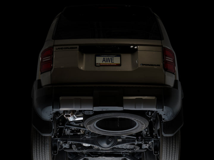 AWE Tuning 2024+ Toyota Land Cruiser / 2025+ Toyota 4Runner 0FG Cat-Back Exhaust w/ BashGuard