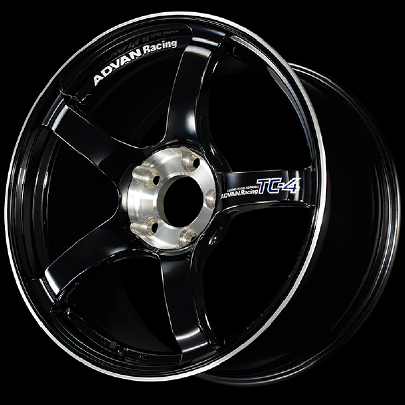 Advan TC-4 SE 18x7.5 / +48 Offset / 5x114.3 / 73mm Bore / Racing Gloss Black and Diamond Cut