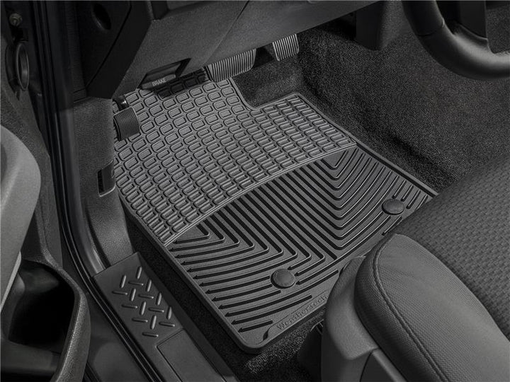WeatherTech 10+ Lincoln MKZ Front and Rear Rubber Mats - Black