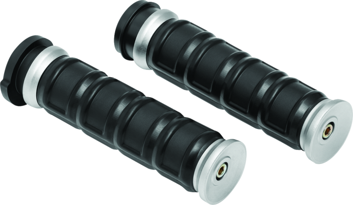 Kuryakyn Dillinger Grips Throttle-By-Wire Silver