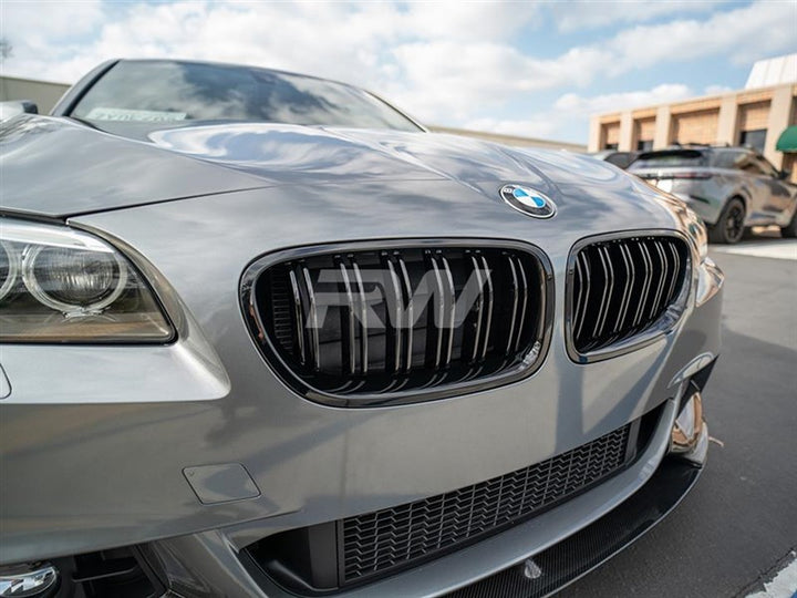 RW Carbon Gloss Black Double Slat Kidney Grilles - view 3