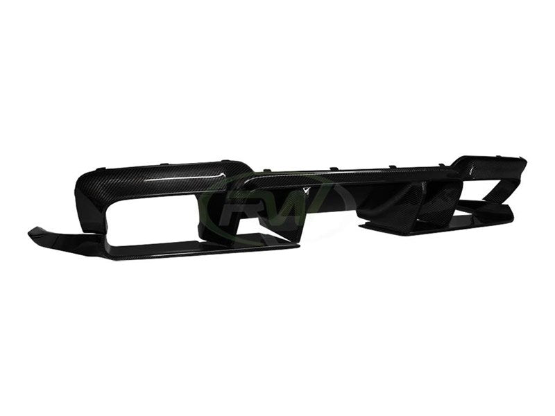 RW Carbon GTX Carbon Fibre Rear Diffuser (3-Piece) - view 5