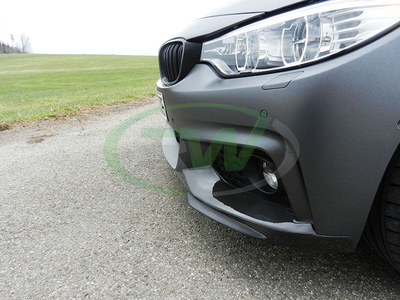 RW Carbon Performance Style Dry Carbon Fibre Front Splitters - view 2