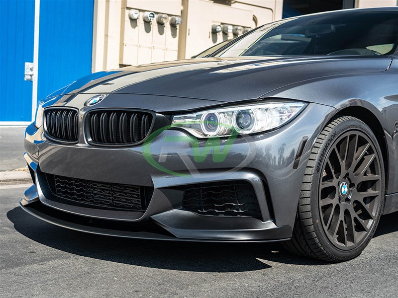 RW Carbon Performance Style Satin Black Front Lip
