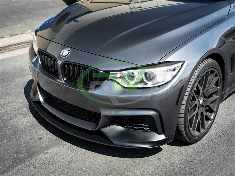 RW Carbon Performance Style Satin Black Front Lip - view 2