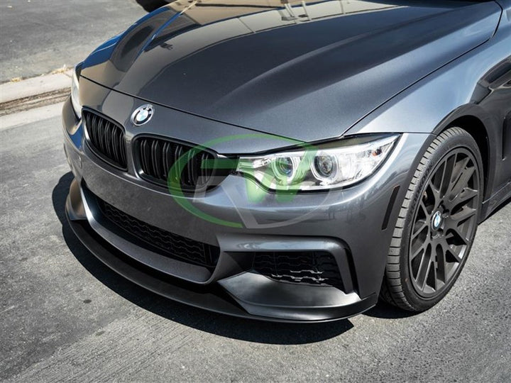 RW Carbon Performance Style Satin Black Front Lip - view 2