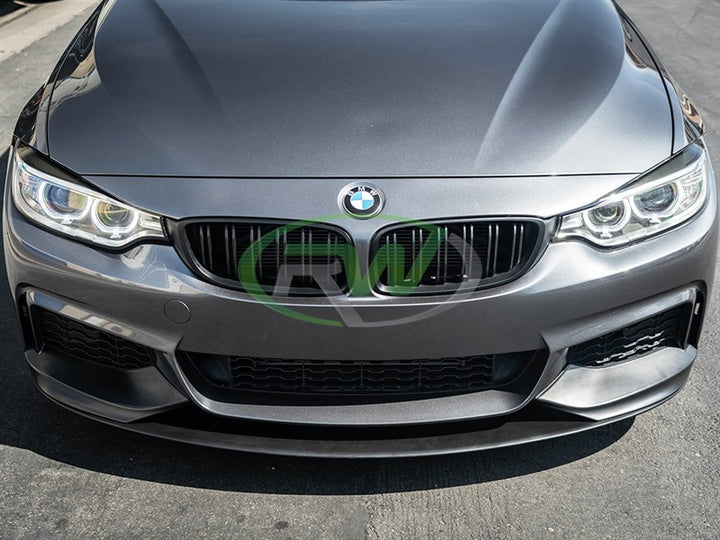 RW Carbon Performance Style Satin Black Front Lip - view 4