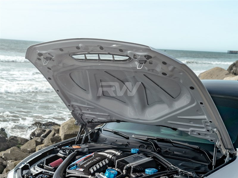 RW Carbon GTS Style Aluminium Hood - view 4