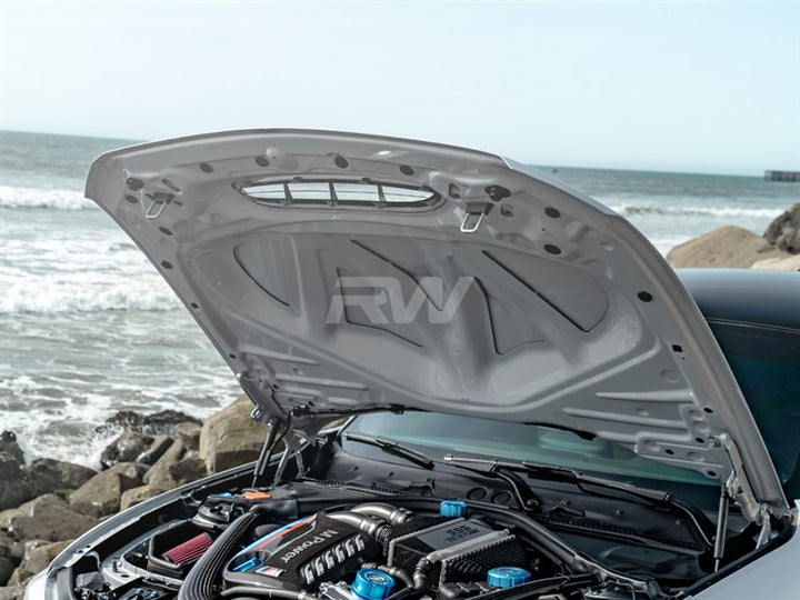 RW Carbon GTS Style Aluminium Hood - view 4