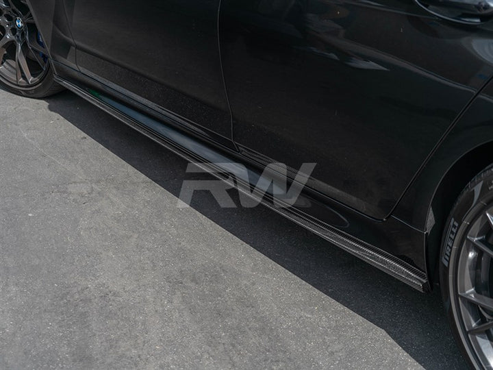 RW Carbon 3D Style Carbon Fibre Side Skirt Extensions