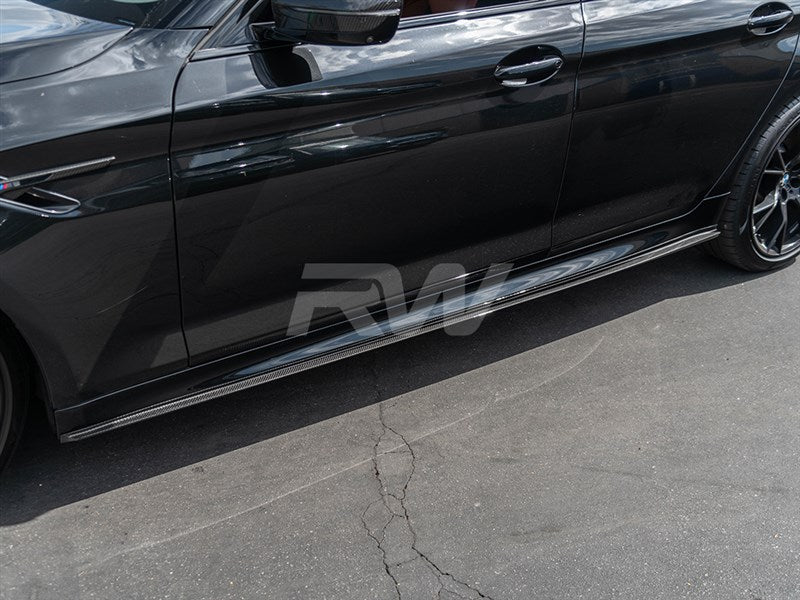 RW Carbon 3D Style Carbon Fibre Side Skirt Extensions - view 2