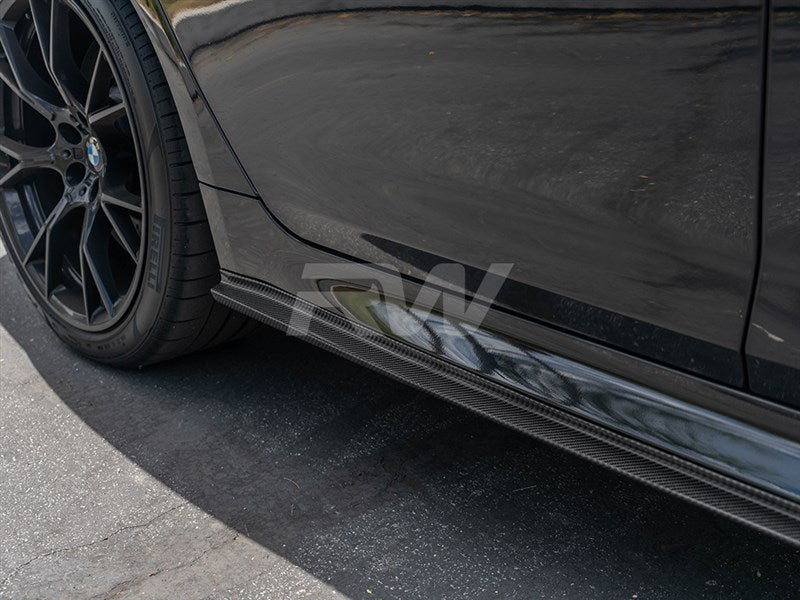 RW Carbon 3D Style Carbon Fibre Side Skirt Extensions - view 3