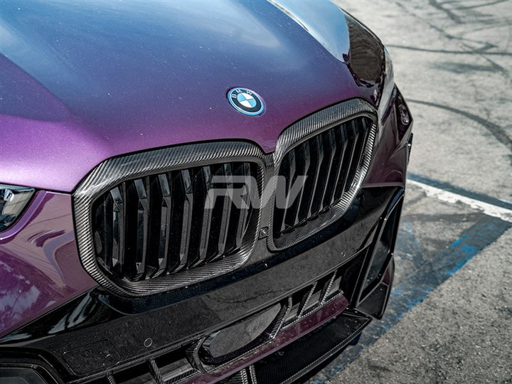 RW Carbon Carbon Fibre Kidney Grille Surrounds - view 3