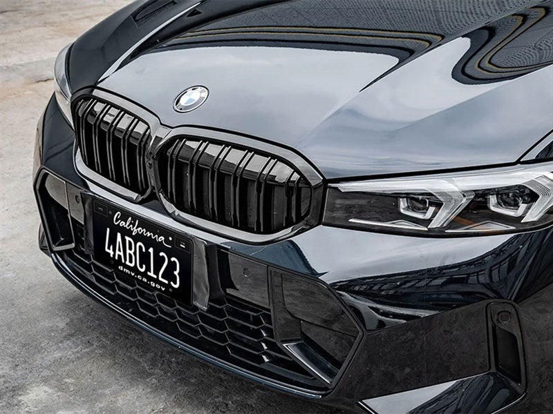 RW Carbon Gloss Black Double Slat Kidney Grilles