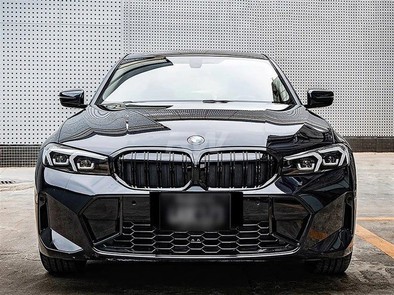 RW Carbon Gloss Black Double Slat Kidney Grilles - view 2