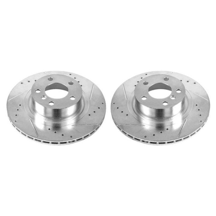 Power Stop 11-17 BMW X3 Rear Evolution Drilled & Slotted Rotors - Pair