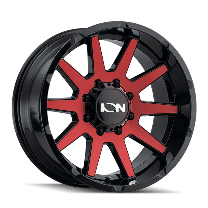 ION Type 143 20x9 / 8x170 BP / 18mm Offset / 125.2mm Hub Gloss Black/Red Machined Wheel