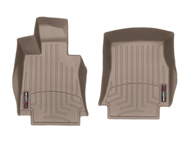 WeatherTech 2017+ Alfa Romeo Giulia Front FloorLiner - Tan (Automatic Trans Only; RWD Only)