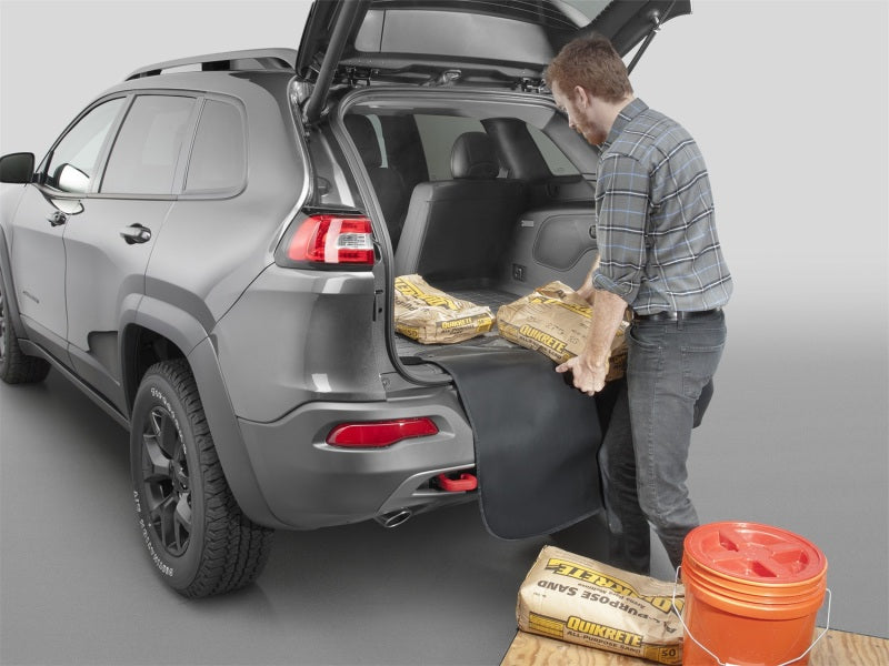 WeatherTech 2022+ Jeep Grand Wagoneer Cargo Liner - Black (w/ Bumper Protector)
