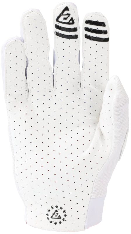 Answer Aerlite Gloves White/Black Logo Youth - Small