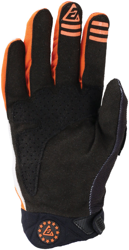 Answer Peak Flo Gloves Black/Hyper Orange/White - Large