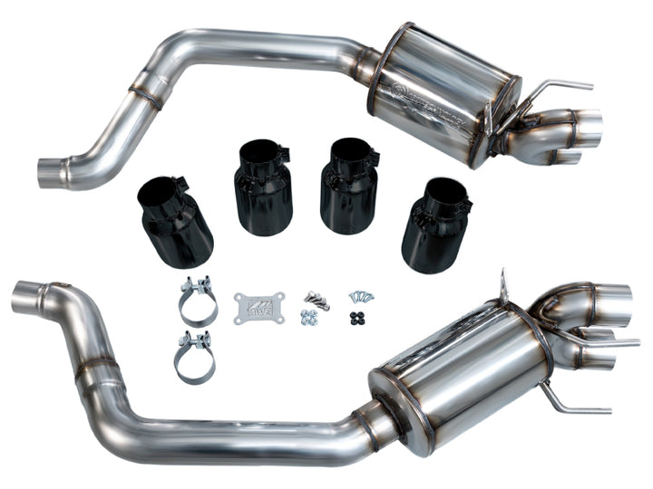 AWE Tuning 05-07 C6 Chevrolet Corvette 6.0L Touring Edition Axle-Back Exhaust w/ Diamond Black Tips