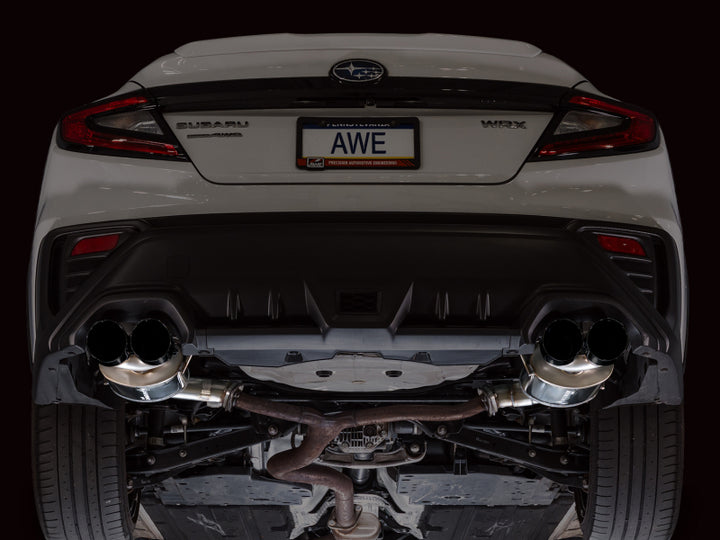 AWE Tuning 22-25 Subaru VB WRX Touring Edition Axle-Back Exhaust - Diamond Black Tips