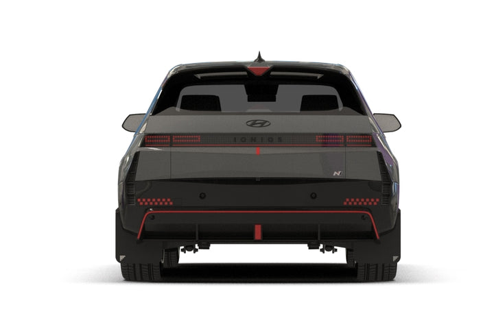 Rally Armor 25-26 Hyundai Ioniq 5 N Black UR Mud Flap Silver Battery Logo