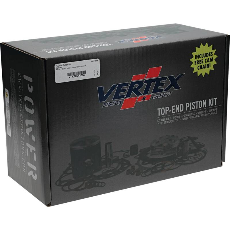 Vertex Piston 20-23 Yamaha WR 250 F 250cc Top End Piston Kit