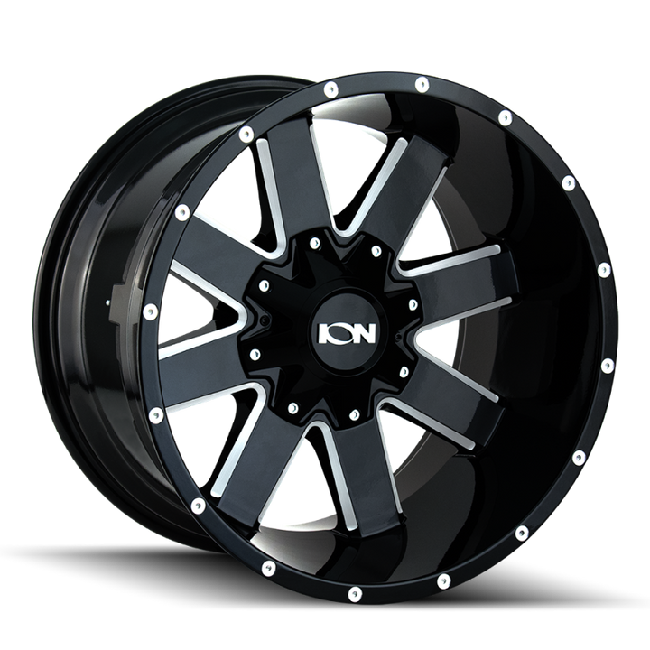 ION Type 141 17x9 / 6x120 BP / 18mm Offset / 78.1mm Hub Gloss Black Milled Wheel