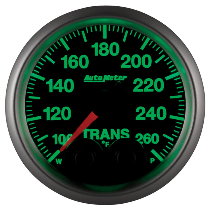 Autometer Elite 52mm 100-260 Degrees F Trans Temperature Peak and Warn Gauge w/ Electronic Control