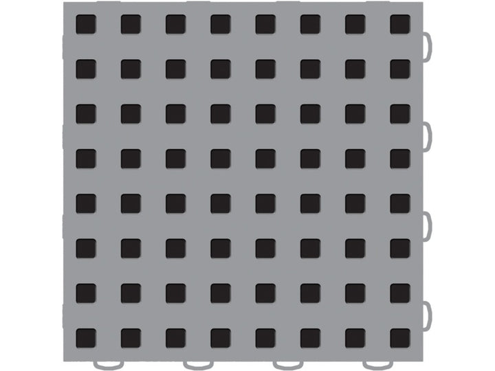 WeatherTech TechFloor - 3in X 12in Tiles(Left Loop) - Grey/Black **Order in Qtys of 10
