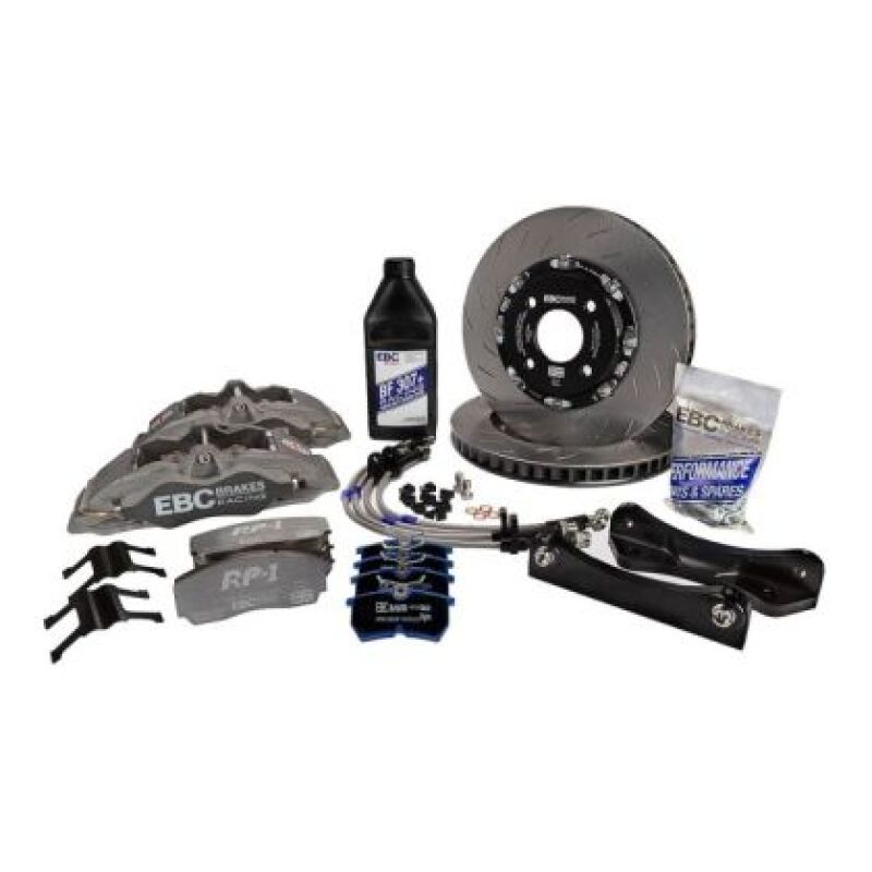 EBC Racing 08-16 Mitsubishi Lancer Evo 10 2.0T Anodized Apollo-6 355mm Rotors Front Big Brake Kit